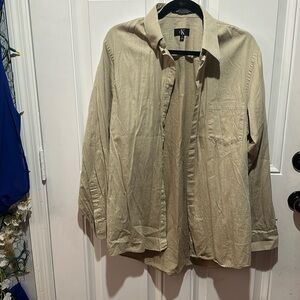 Mens Calvin Klein button down l/s shirt size large